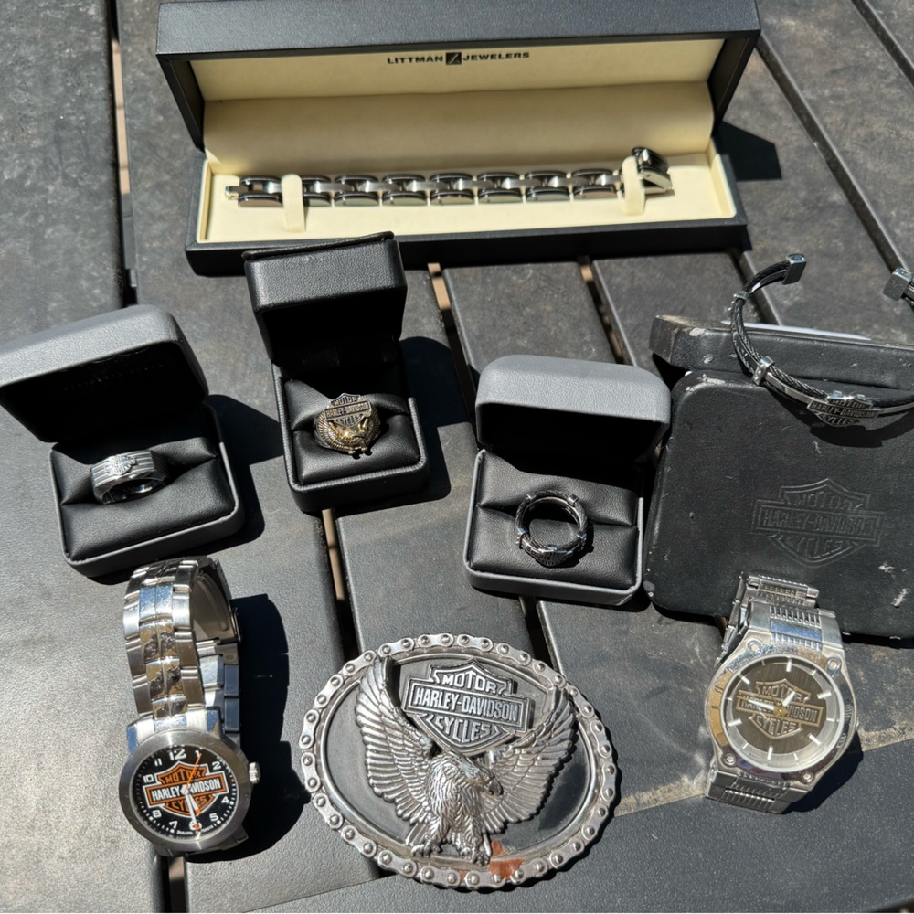 Harley-Davidson Silver Watch and  Accessories Collection